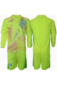 Italia Keeper Babyklær Hjemme Fotballdrakt til barn EM 2024 Lange ermer (+ Korte bukser)